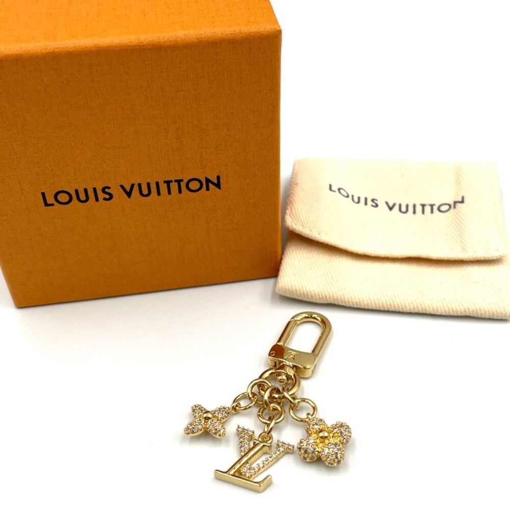 Louis Vuitton Micro LV Charm Key Ring Gold - Picture 8 of 8